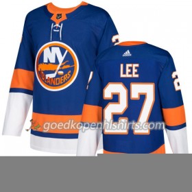 New York Islanders Anders Lee 27 Adidas 2017-2018 Royal Authentic Shirt - Mannen